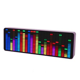 LED Music Spectrum Displum Spectrum Displum Analyzer, Music Spectrum Display Vu Meter RGB LED USB Powered, Wireless, for Multimode Music Rhythm Analyzer