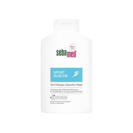 Sebamed Sport Shower 3 in 1, 400 ml, for Body, Face and Hair, for Men and Women, Skin and Hair Care for Sport-Damaged Skin and Scalp, Shampoo and Shower Gel
