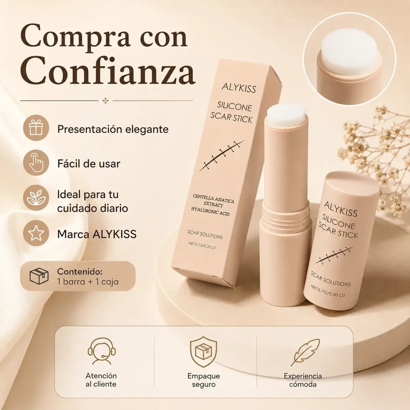 Barra De Silicona Para Cicatrices Suave Con La Piel Sensible