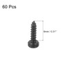 sourcing map M2 Hex Socket Head Cap Self-Tapping Screw, 60Pcs