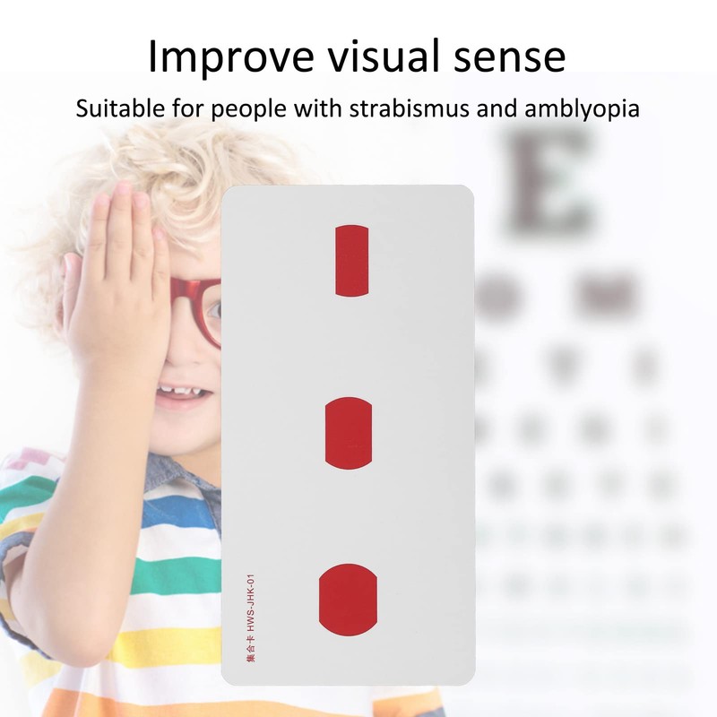 Shanrya AmblyopiaTrainingCards Dirt Resistant Red Green Strabismus Training Cards for