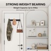 Black Coat Hooks, Wall Mounted Coat Rack – 3 Hoooks