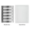 BUYGOO Soap Dish Tray, Ceramic Soap Dish, Stainless Steel Soap