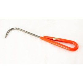 Japanese Carbon Steel Bonsai Root Hook Cleaner with Red Rubberized Handle + 9" Stainless Repotting Stick