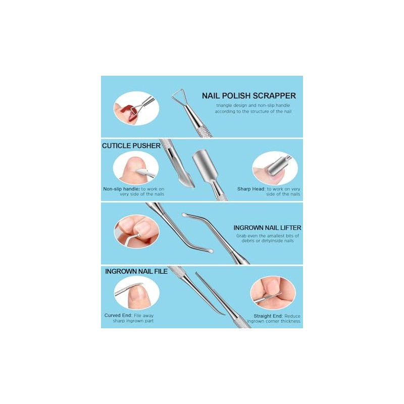 MORGLES Set de Limas Y Pulidores de Uñas, Kit de