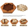 HuoBi Wooden Digital Platter Puzzle, 20 Pieces Brain Teaser Toy