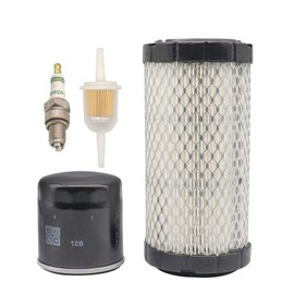 CLUBRALLY Golf Cart Tune Up Kit for EZGO RXV 2008-Up & EZGO TXT 2010-Up Gas Carts 4 Cycle with Kawasaki Motor, Air Filter 28463-G01,Oil Filter 607454, Fuel Filter 72084-G01, Spark Plug 607462