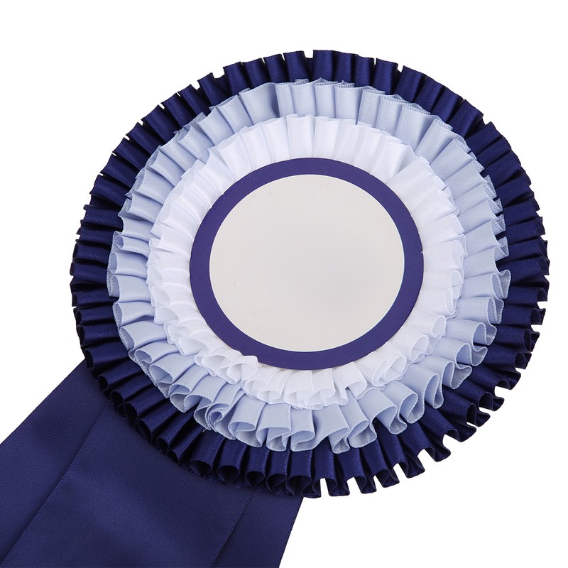 Second Place Rosette Ribbon Badge Exquisite Small Winner Medal Award