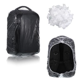 10 PCS Backpack Rain Cover, Disposable Waterproof Lightweight Backpack Cover Portable Elastic Covers Protector for Outdoor Hiking Camping Cycling Travelling