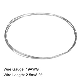 sourcing map 19 Gauge Resistance Wire Wrapping 8ft Nichrome Heating Resistor Wires