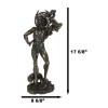 Large Cernunnos Statue 18"H Celtic Horned God Wiccan Figurine Maxine
