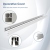 JUBEST 6FT Sliding Barn Door Track Kit, Aluminium Box Rail