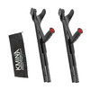 KMINA Foldable Forearm Crutches of Carbon Fiber (x2 Units), Open