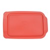 Pyrex 234-PC 4qt Red Food Storage Replacement Lid (2-Pack) -