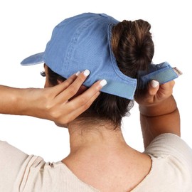 Ponyflo Cotton Ponytail Hat - Ponytail Caps for Women, Designed for All Hair Types