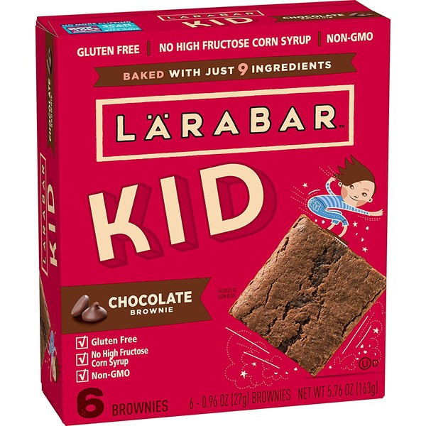 Larabar Kid, Gluten Free Bar, Chocolate Brownie, 6 ct, 5.76 oz