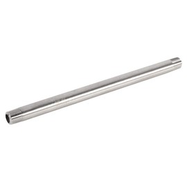 Pipe Fitting Tools 1Pc 200mm BSP 1/4" 1/2" 3/4" 1" SS304 Pipe Male x Male Threaded Industrial Pipe for Air Pipe Fuel Pipe Water Pipe