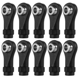 RCHUBAM 10Pcs M2.5 Rod End Joint Metal + Plastic Link Ball Head Holder with Aluminum Ball Joint for 1/18 TRX4M RC Crawlers Car