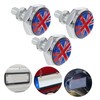 SUPVOX 4pcs License Plate Screws Fasteners for Cars Motorcycles Stylish