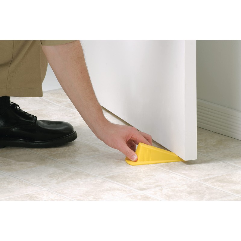 Shepherd Hardware 3763 Heavy Duty Jumbo Rubber Door Wedge, Yellow,