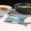 Artena 6.75 inch Solid Asian Soup Spoon Set of 6,Ultra-fine