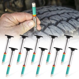 10 Pcs Tyre Tread Depth Gauge UK,Tyre Tread Checker Color Coded Tyre Depth Portable,Tyre Depth Measurement Tool in 25MM/32nds Wheel Tread Checker Safty Tread Depth Gauge Tire Measuring Tool