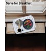 Czlizdyt Non Slip Serving Tray with Handles, Food Trays for