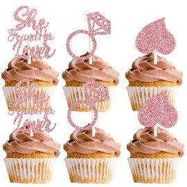 S-Cp-0926Ice Cream Fruit Dessert Cupcake Topper Colorful Glitter Happy Birthday Sensory Pop Game Theme Decor Supplies Baby Shower Boys Girls Birthday Party Decorations