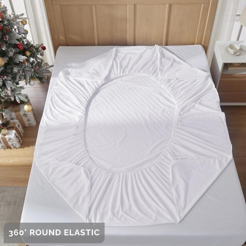 100% Waterproof King Size Mattress Protector – Soft Cotton Terry