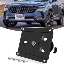 Front License Plate Holder No-Drill License Plate Bracket Mount Anti-Theft Frame Replacement Frames Compatible with Mazda CX-50 2023-2024,Install in Seconds