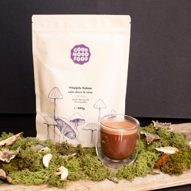 Goodmoodfood Organic Vital Mushroom Raw Cocoa Calm Down & Relax 500 g - Sustainable & Vegan - Relaxation and Enjoyment