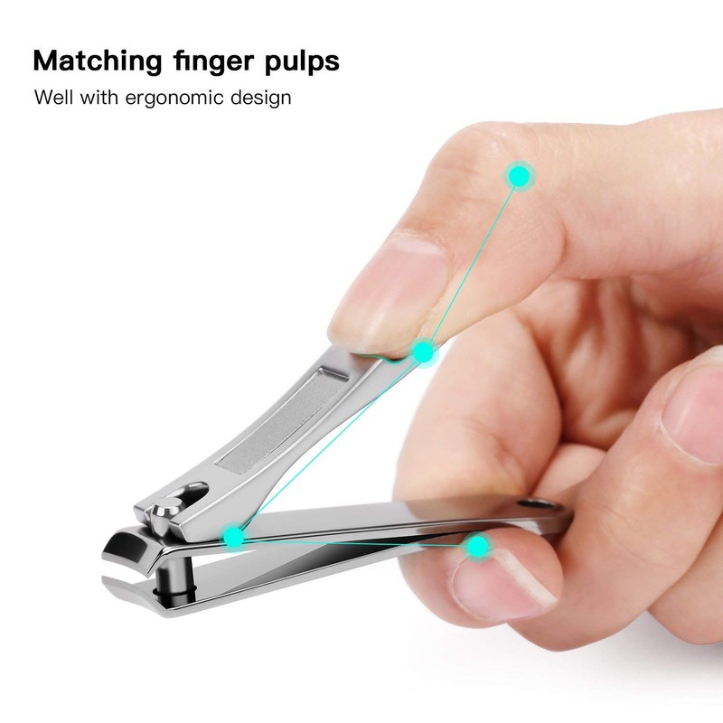 BESTOPE Set of 2 Nail Clippers - Stainless Steel High