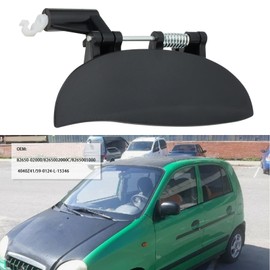 OTOTEC Pack of 2 Outer Door Handle for Front Driver Side Replacement Part 82650-02000 82660-02000 Compatible with Hyundai ATOS Prime 2004-2007 Compatible with Hyundai ATOS 1997-2002 Front Right Front