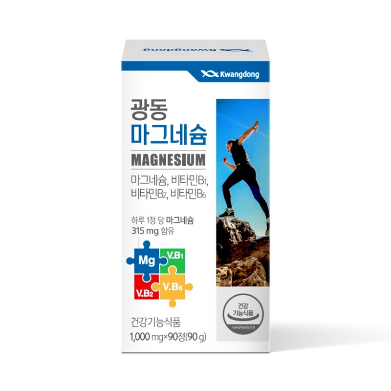 Guangdong Magnesium 90 tablets, 4 pieces / 광동 마그네슘 90정,