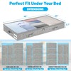 4 Inch Low Profile Under Bed Storage Drawer 2 Pack,