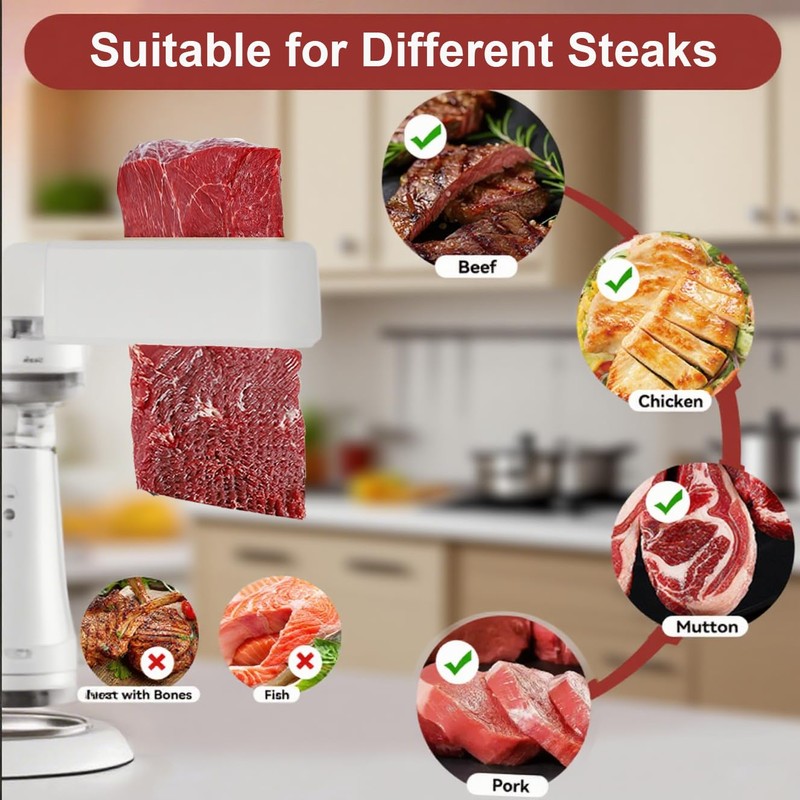 Meat Tenderizer Attachment for KitchenAid Stand Mixers, Aluminum alloy gears
