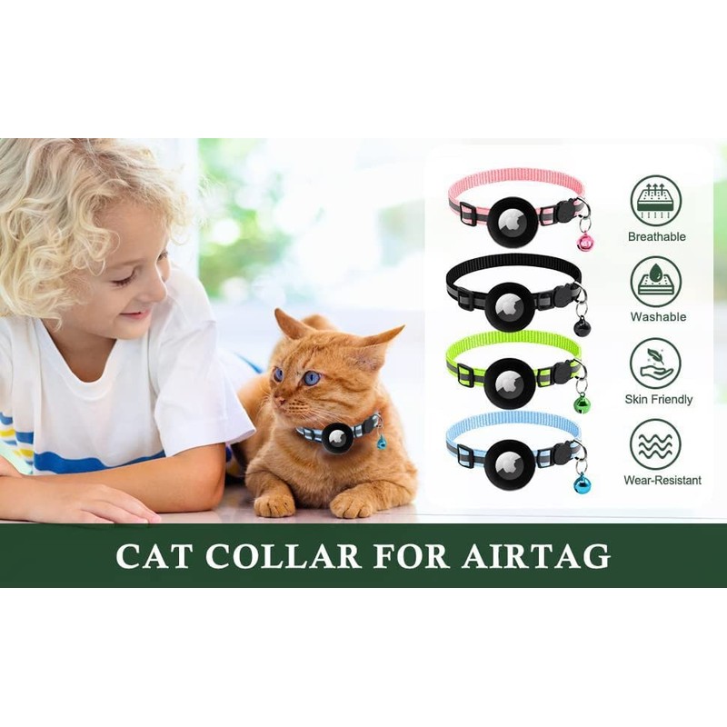 Pet Tracking Device, Air Tag, Collar, Cat Collar, Safety Collar,