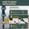 GPTCAMP Hiking Sticks,2PC Trekking Poles Collapsible Hiking Poles,Lightweight Folding Adjustable