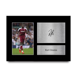 HWC Trading A4 Kurt Zouma Gifts Printed Signed Autograph Picture for Football Fans and Supporters - A4