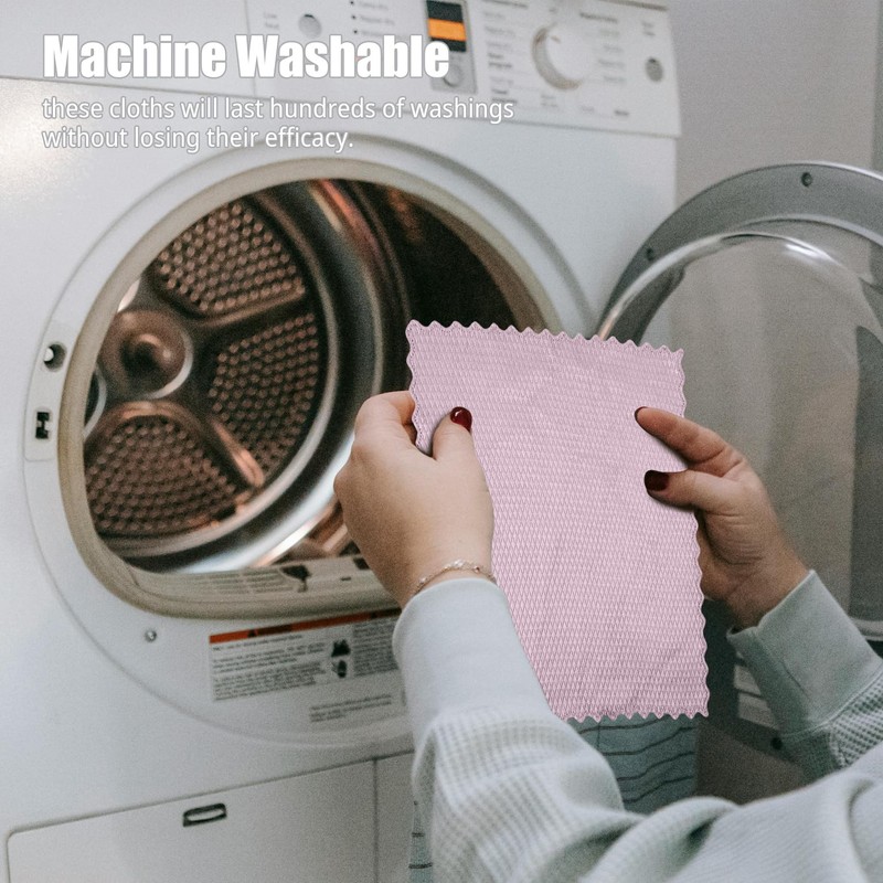 ZHJISHGUO 5 Pcs Extra Soft Microfiber Cleaning Cloths – High-Absorbency,