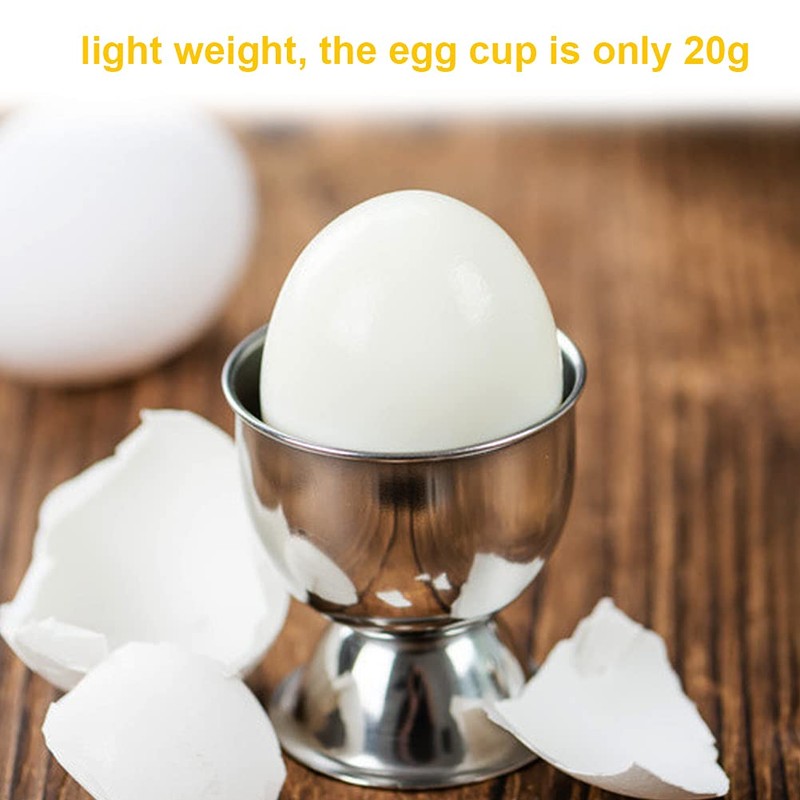 Egg Cup Set, 2 Pcs Stainless Steel Egg Cup holder