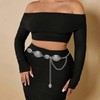 Alabasta Western Belt for Women, Concho Chain Belts for Dresses