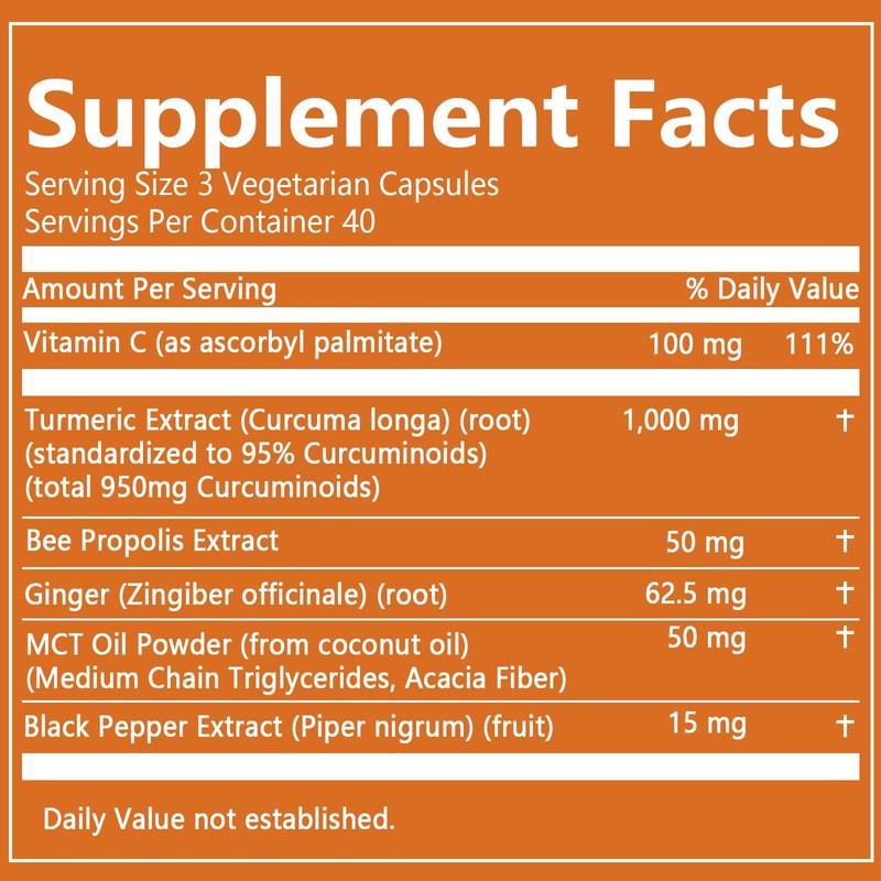 ARSYCHLL Nivelle Turmeric Curcumin 95 1000mg - 95% Turmeric Complex
