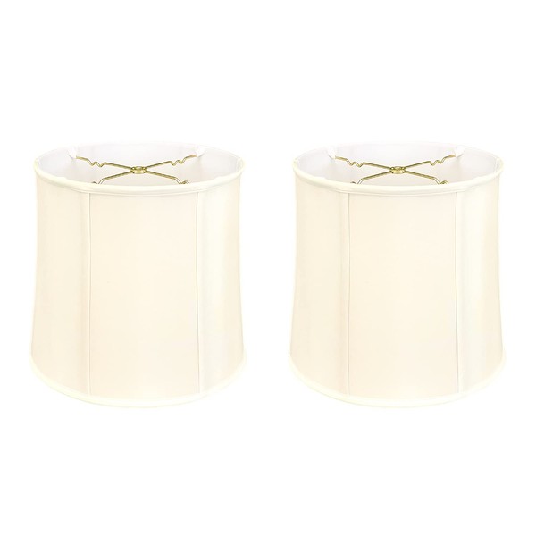 Royal Designs, Inc. Basic Drum Lamp Shade, BS-719-14EG-2, Eggshell, 13