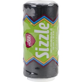 Coats Red Heart  Sizzle Black Nylon Macrame & Crochet Cord Thread