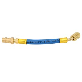 Car AC Connector Hose Set Kit Air Conditioning Adapter 2 Pieces Air Conditioning Adapter Brass R134A to R12 1/4 SAE Female Thread Connection Accessories (R134A to R12)