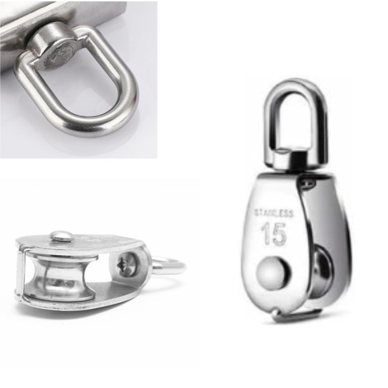 Stainless Steel Wire Rope Crane Pulley Block M15 Lifting Crane