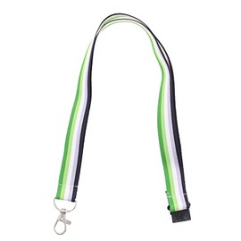 Zac's Alter Ego Aromantic Accessories - Flag Badge Lanyard Whistle