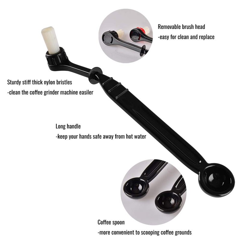 Espresso Machine Cleaning Brush Kit - CAFEMASY 2 Pieces Coffee