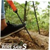 Kisangel 1 Set Portable Camping Wire Saws Emergency Hand Saws